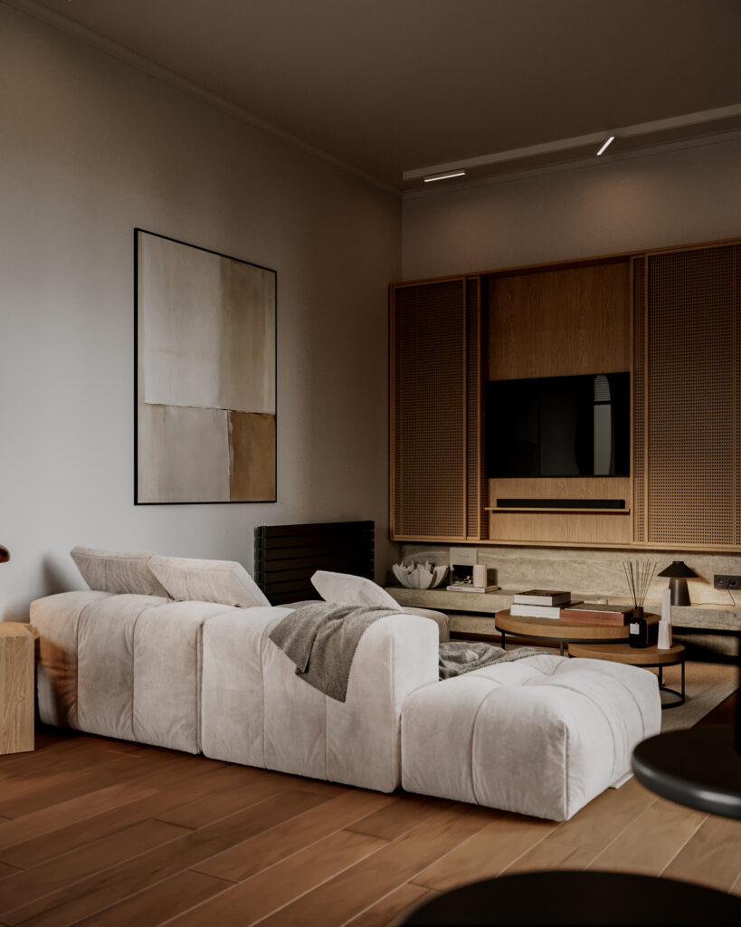 close up living area